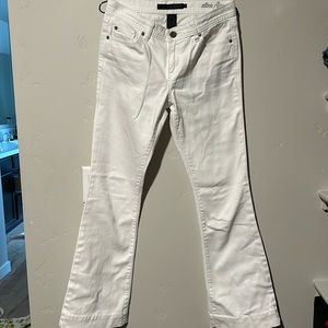 Calvin Klein white slim flare Jean